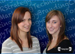 Amy Ashford and Jess Baker - new student interns at Napier